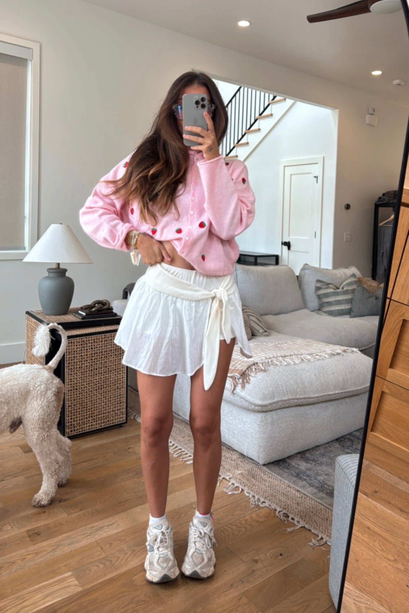 Strawberry Embroidered Cardigan