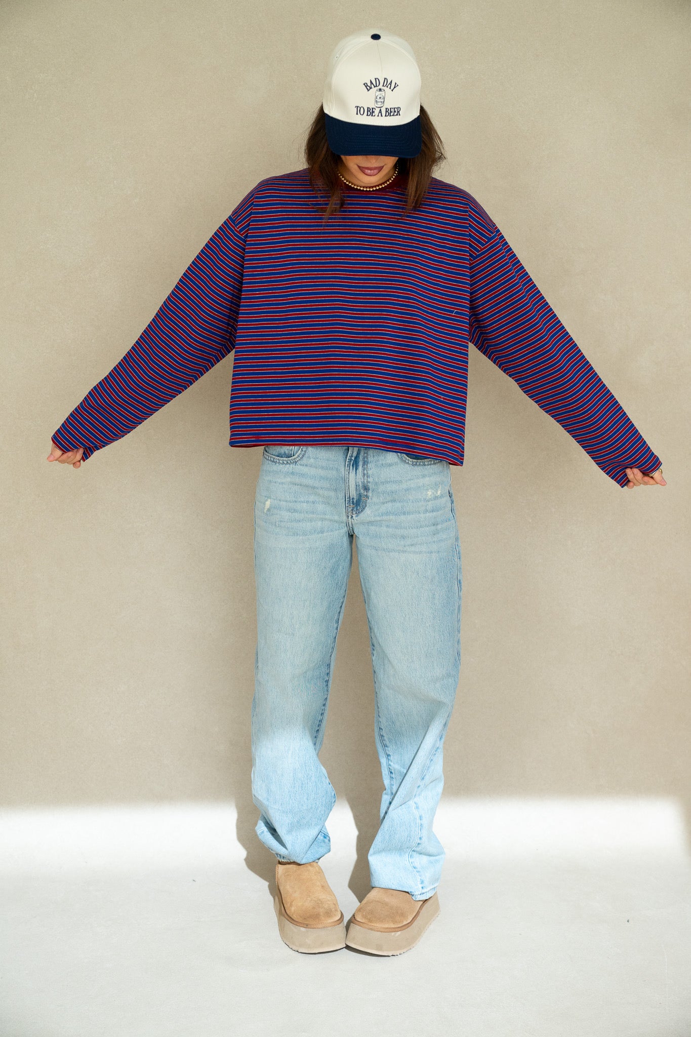 Striped Long Sleeve Vintage Tee