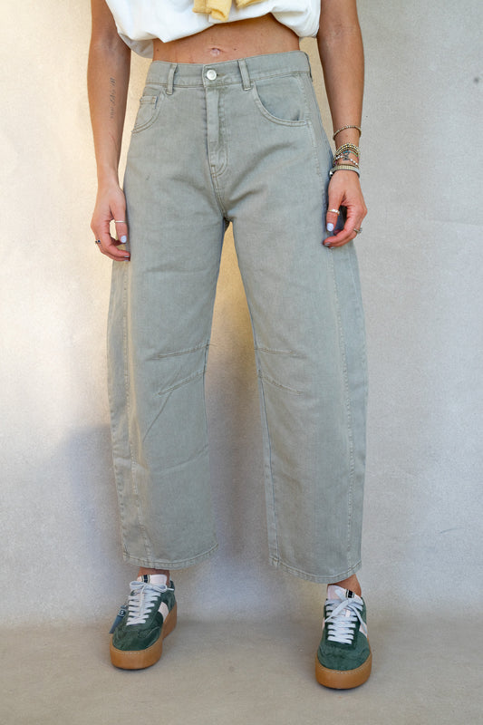 Stone High Waist Barrels