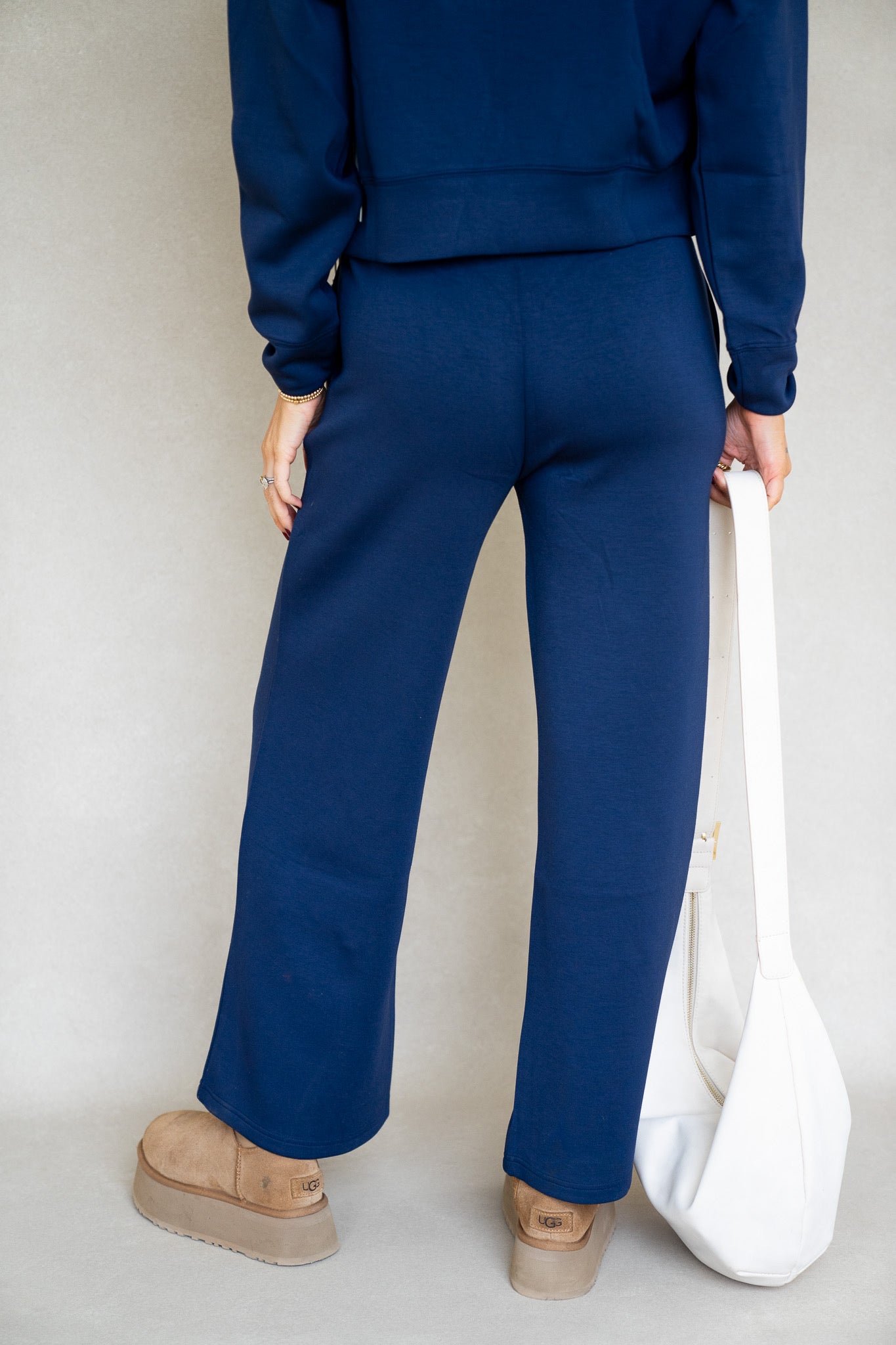 Navy Cloud Fleece Pants