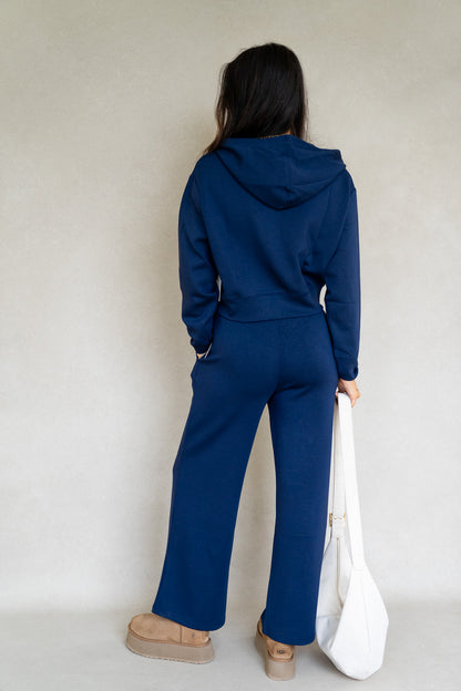 Navy Cloud Fleece Pants