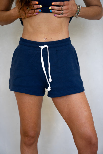 Navy Thermal Shorts