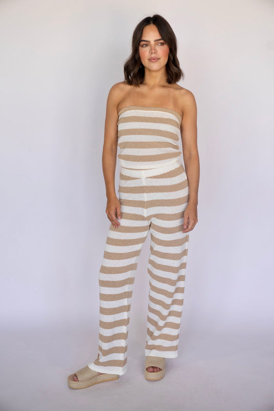Coastal Striped Knit Set
