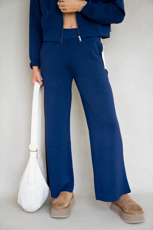 Navy Cloud Fleece Pants