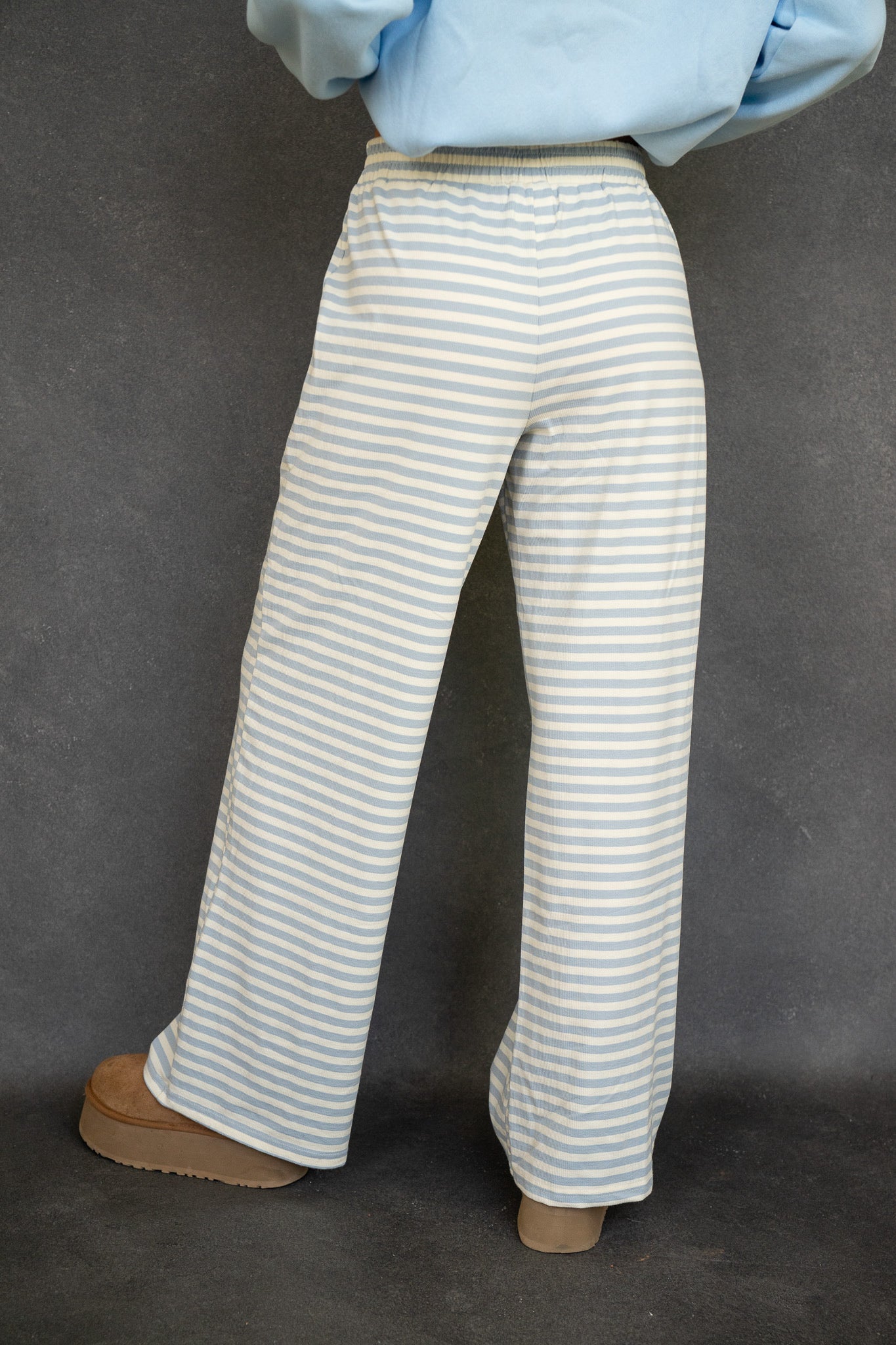 Heidi Relaxed Fit Pants - Light Blue