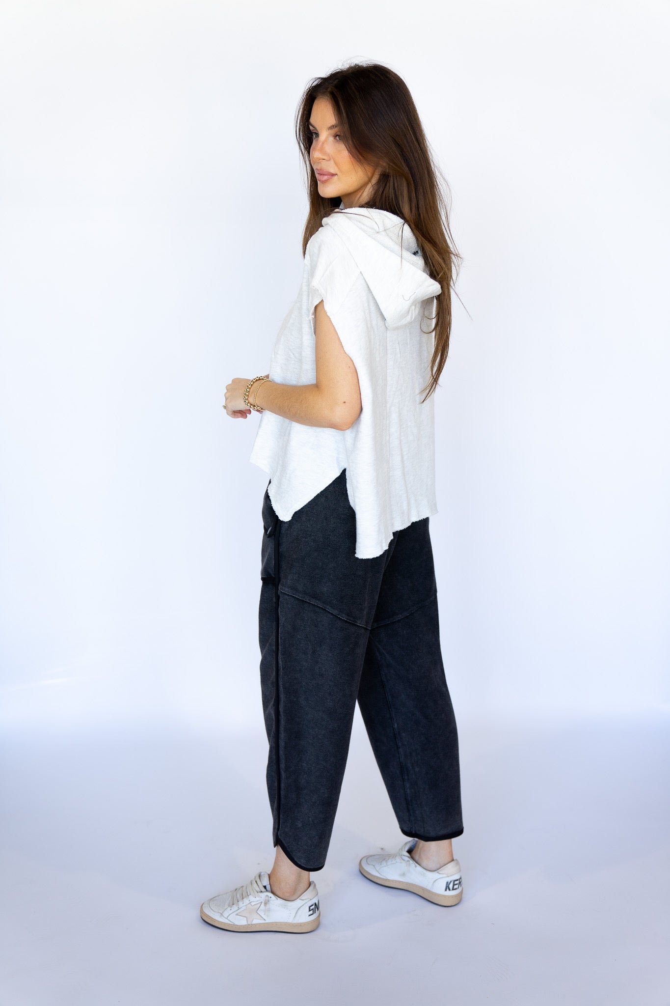 Washed Tapered Pants