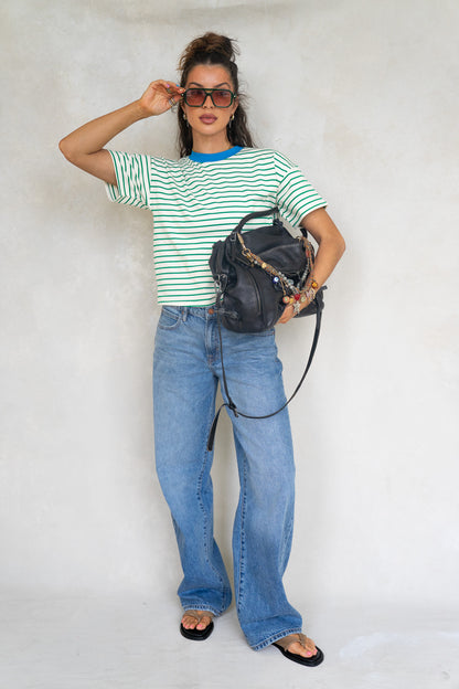 Striped Boxy Tee (New Colors)
