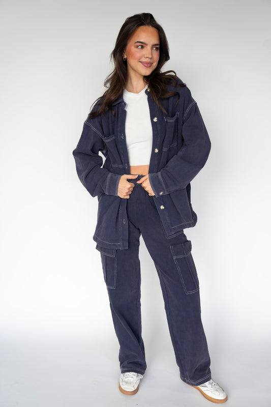 Terry Utility Button Up