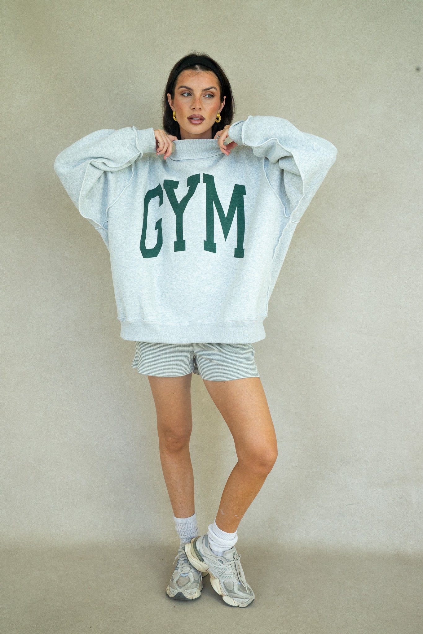 Gym/Bed Reversible Mock Neck