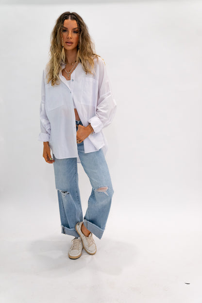 Sunshine Frayed Denim