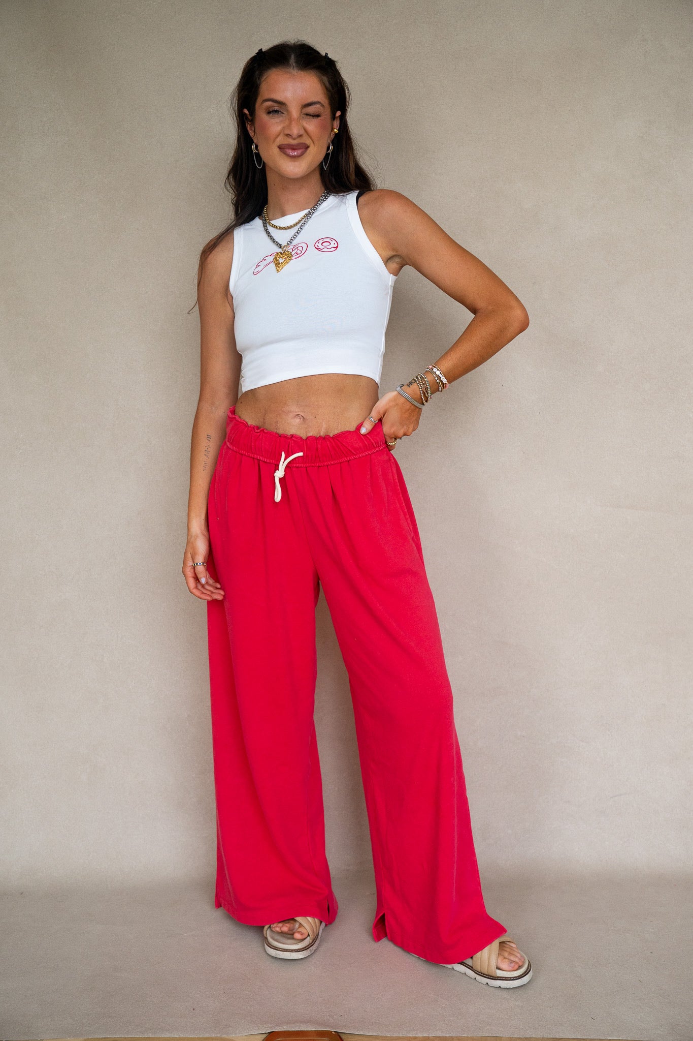 Embroidered Pastry Tank