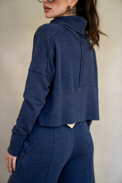 Terry Ribbed Turtleneck (Multiple Colors)