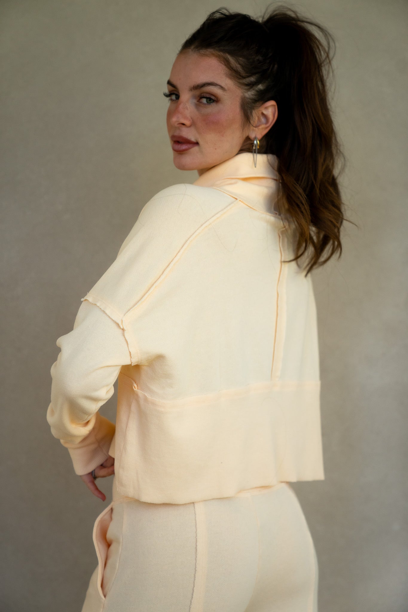 Terry Ribbed Turtleneck (Multiple Colors)