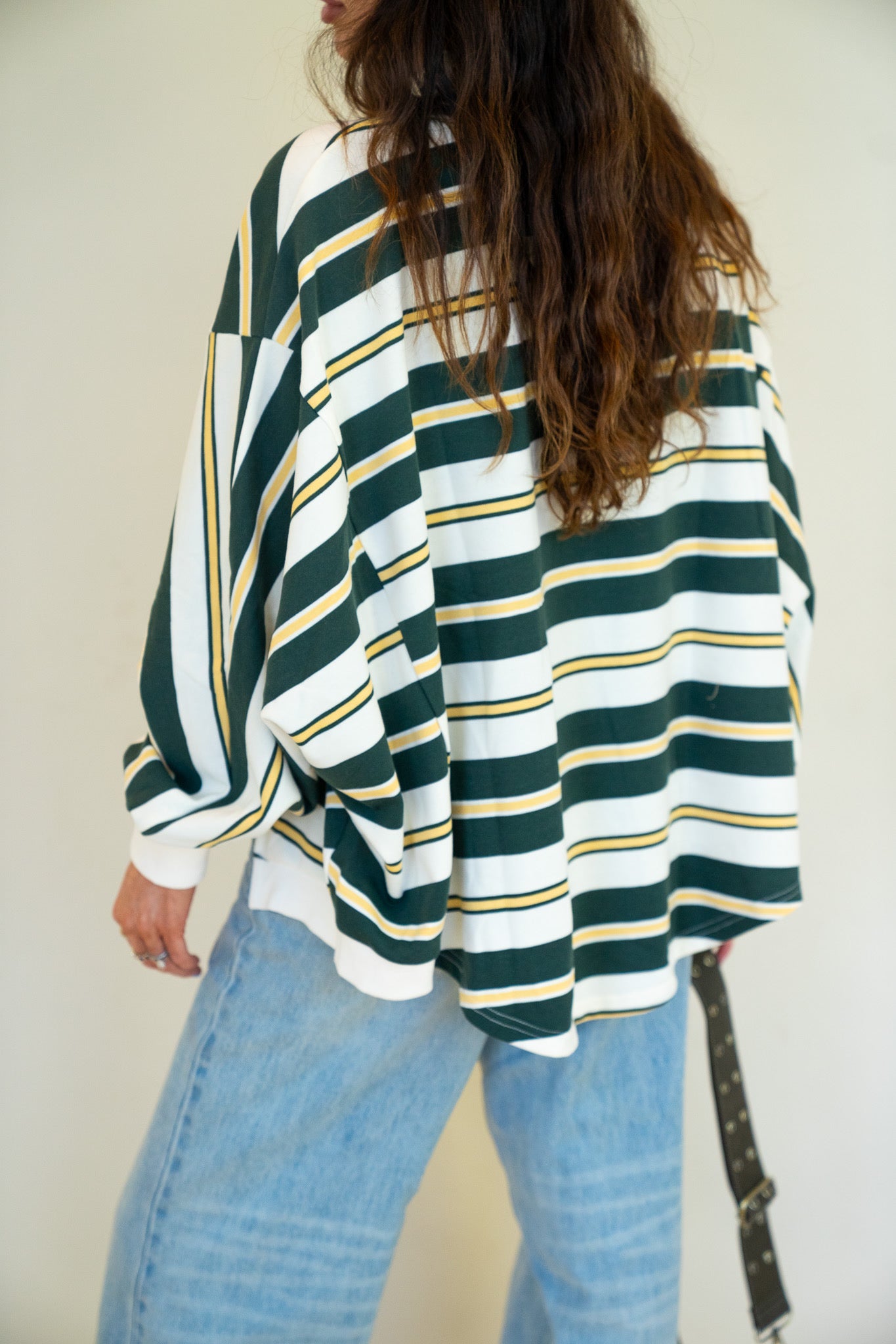 Striped Oversized Crewneck