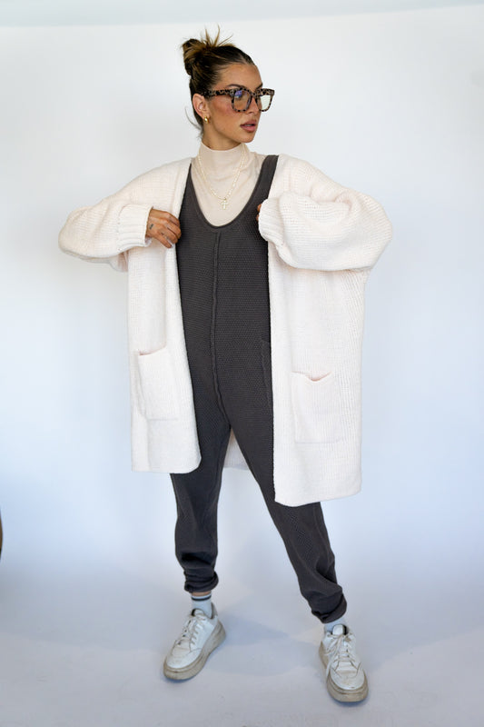 Powder Cream Cardigan