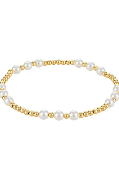Pearl Stretch Beaded Bracelet