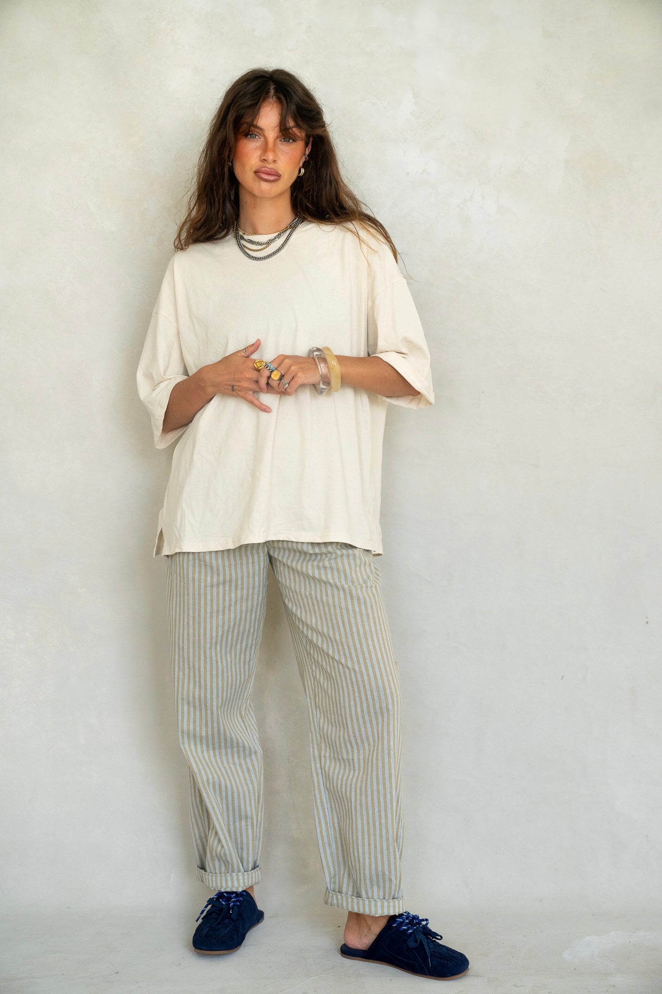 Oversized Cream T-Shirt