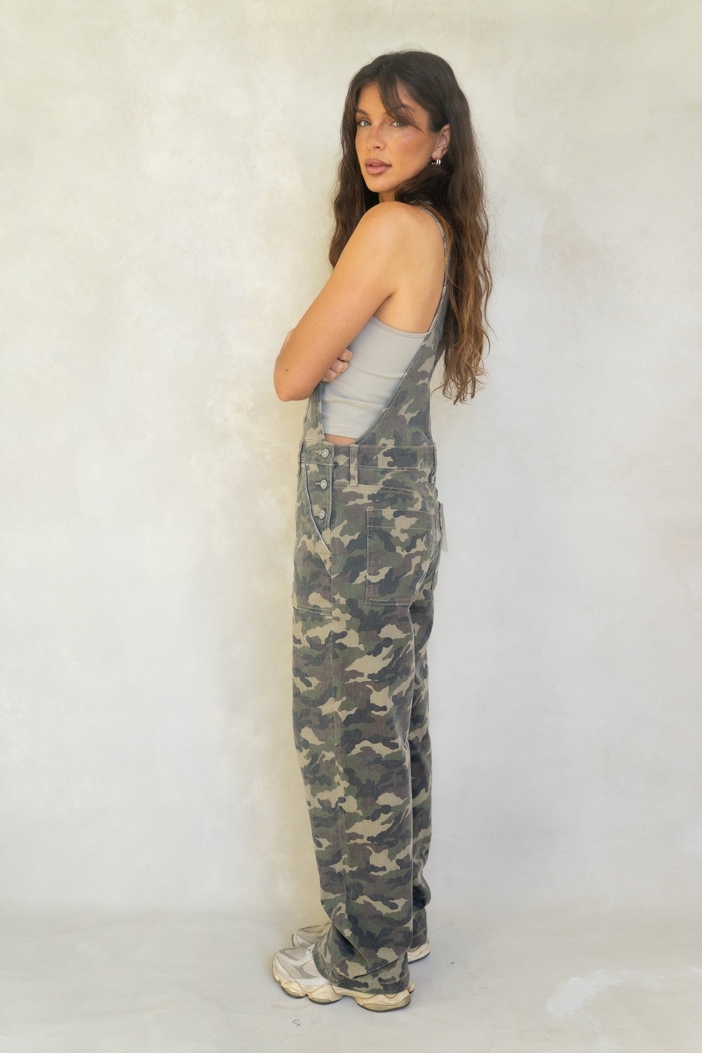 Camo Relaxed Fit Overalls
