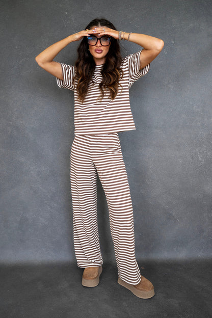 Heidi Relaxed Fit Pants - Brown