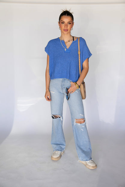 Patchwork Knit Top (Multiple Colors)
