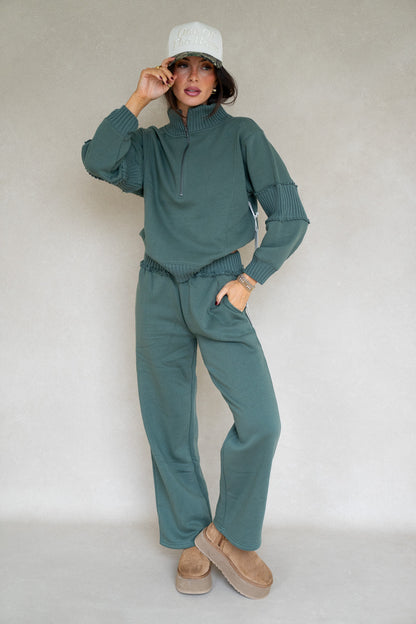 Olive Fleece Set