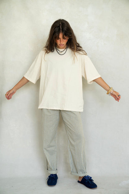 Oversized Cream T-Shirt