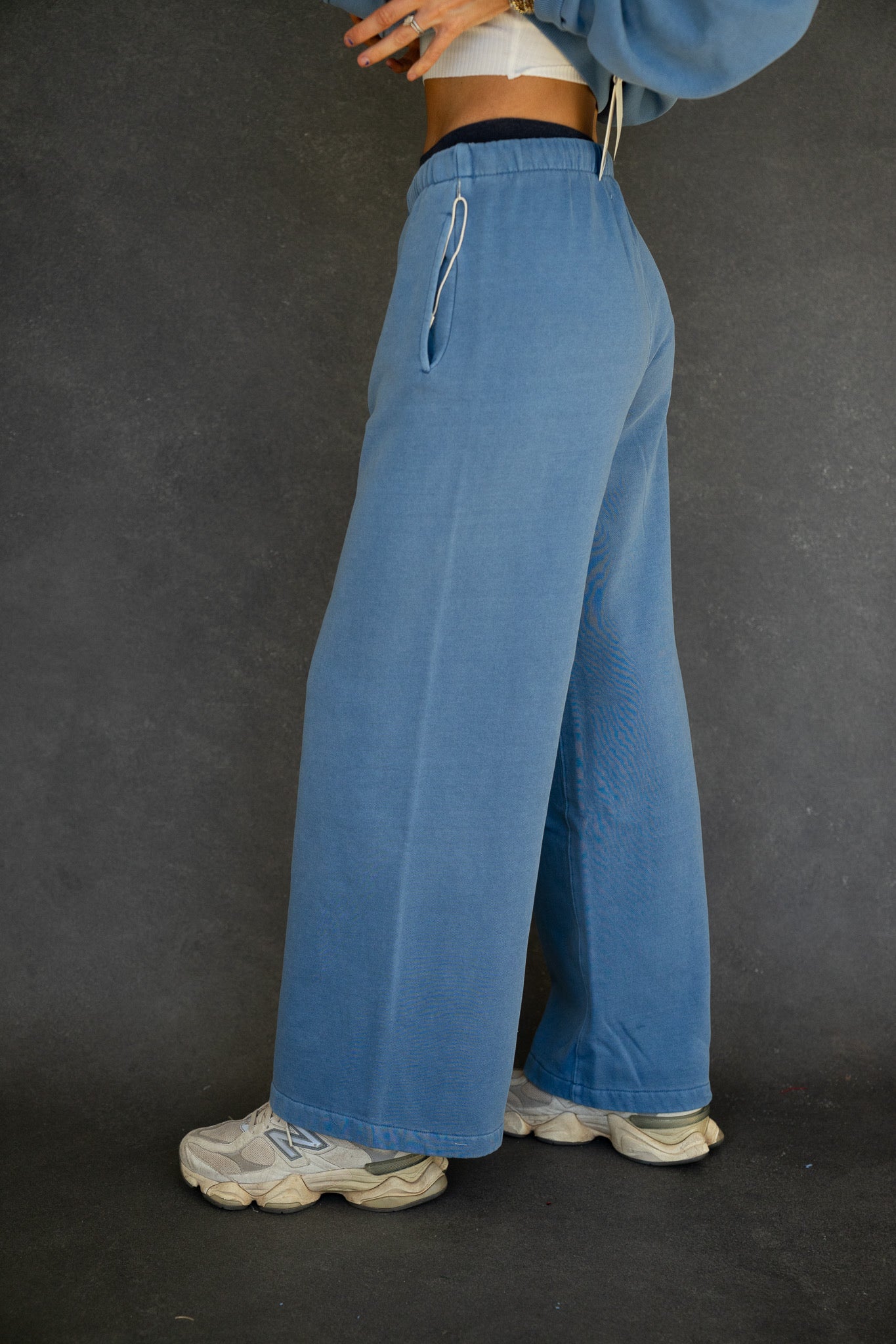 Essential Ocean Blue Cotton Sweats