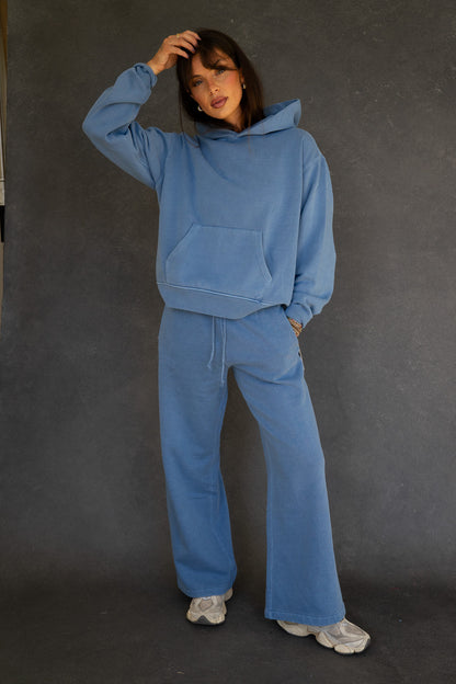 Essential Ocean Blue Cotton Sweats