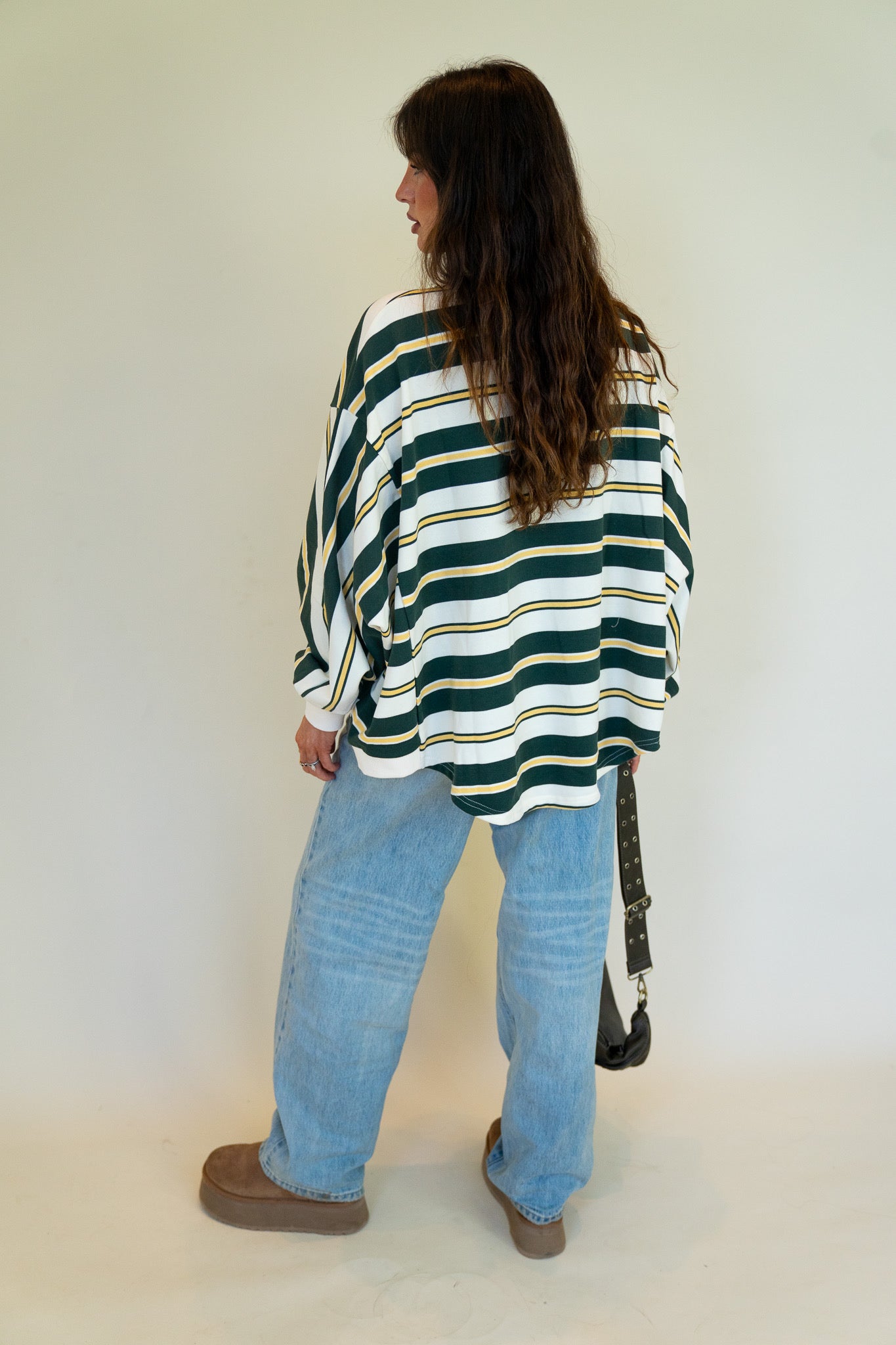 Striped Oversized Crewneck