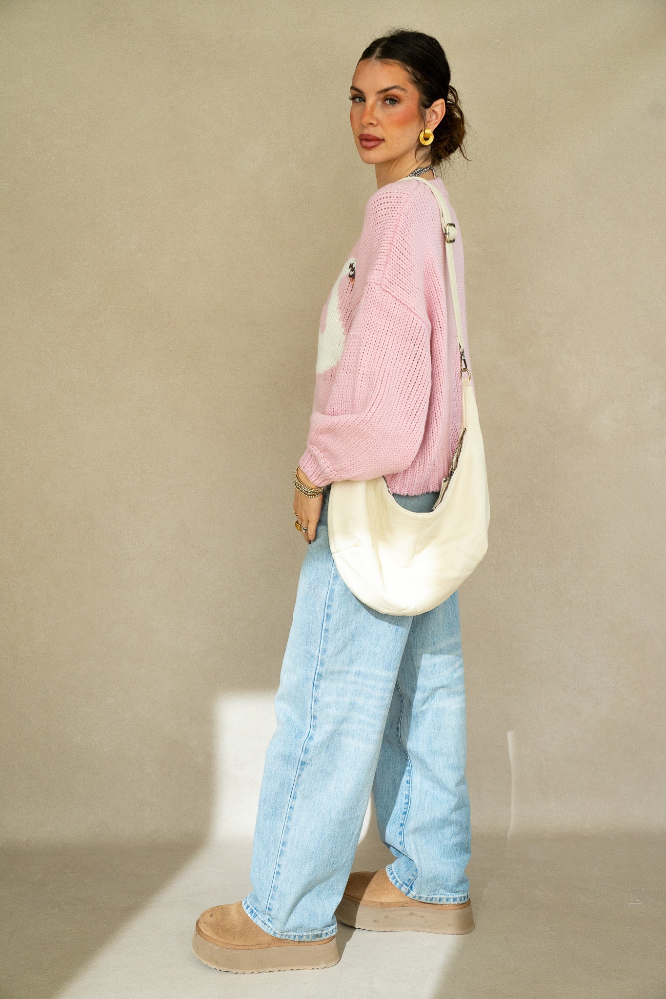 Swan Oversized Knit Sweater