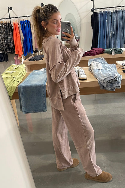 Raglan Wide Leg Sweatpants