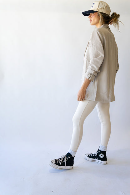 Greige Longline Blazer