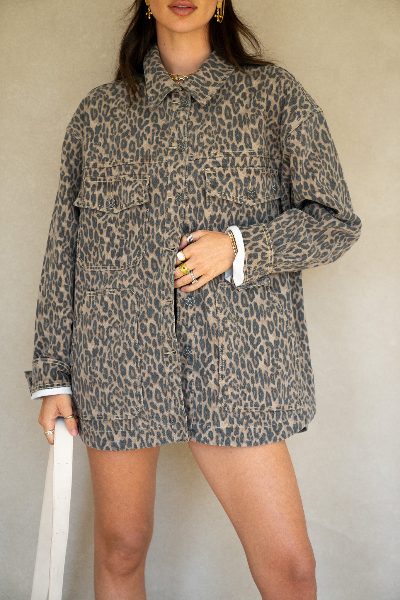 Oversized Leopard Shacket