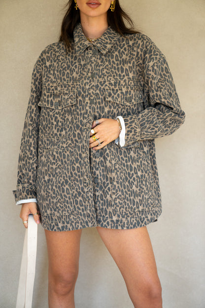 Oversized Leopard Shacket