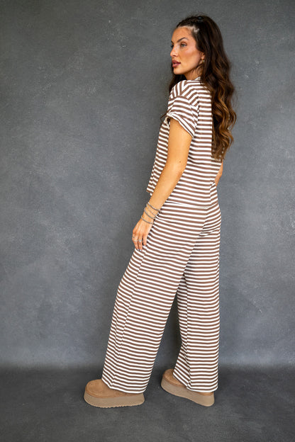 Heidi Relaxed Fit Pants - Brown