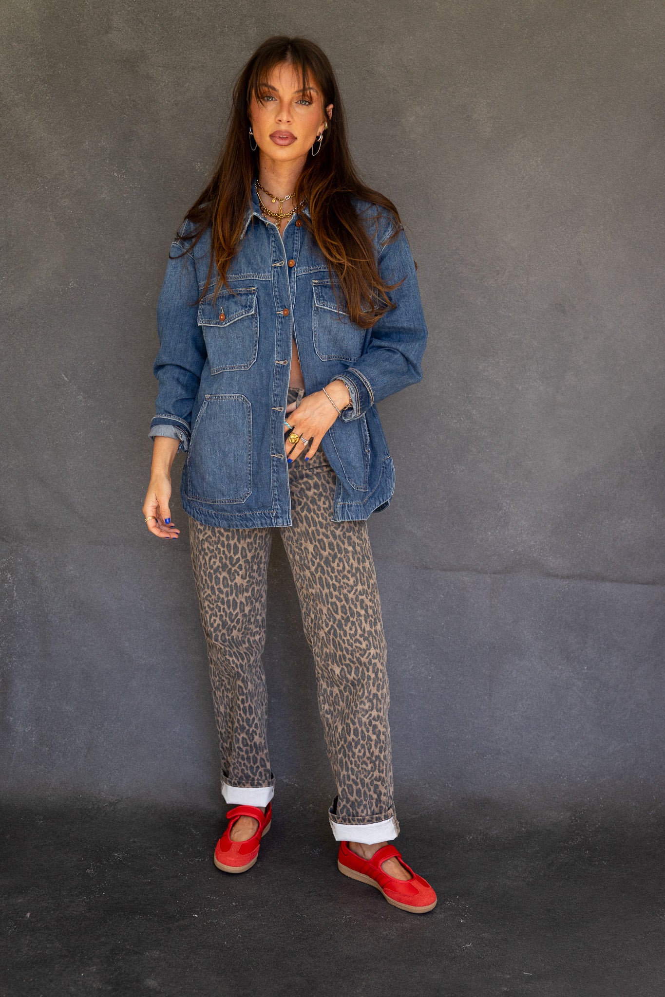 Ella Cheetah Jeans