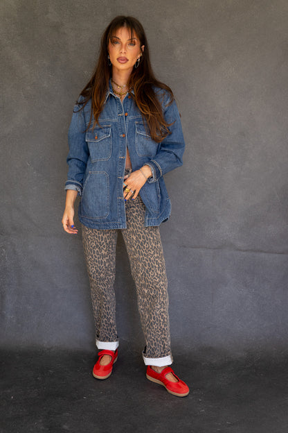 Ella Cheetah Jeans