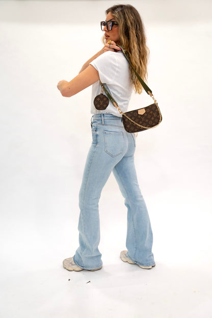 Happi High Rise Flare Jeans (Multiple Colors)