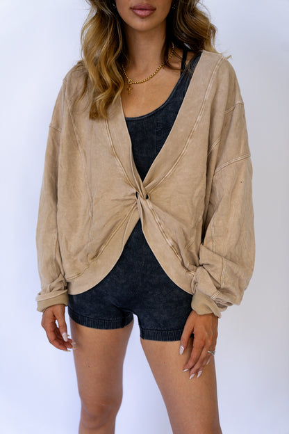 Twist Top Sweater (Multiple Colors)