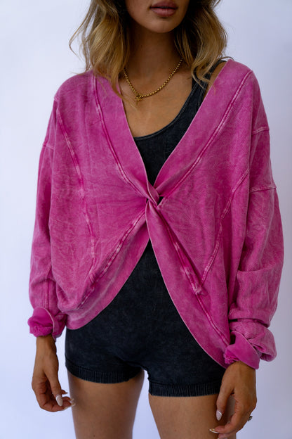 Twist Top Sweater (Multiple Colors)
