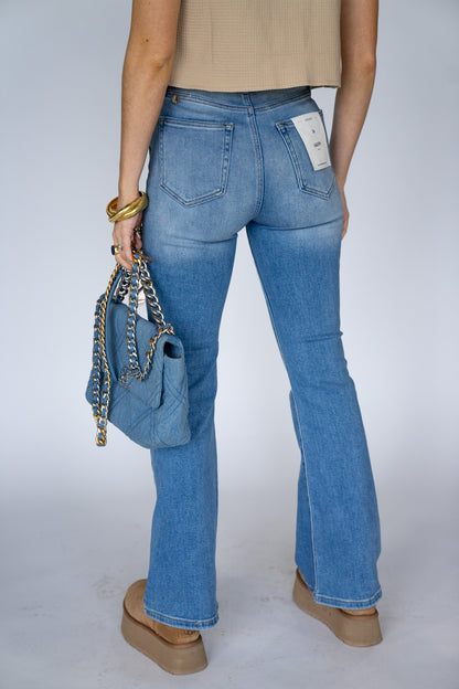 Happi High Rise Flare Jeans (Multiple Colors)