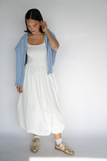 Cloud Hem Midi Dress
