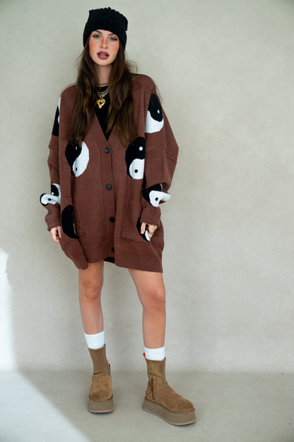 Ying Yang Cardigan