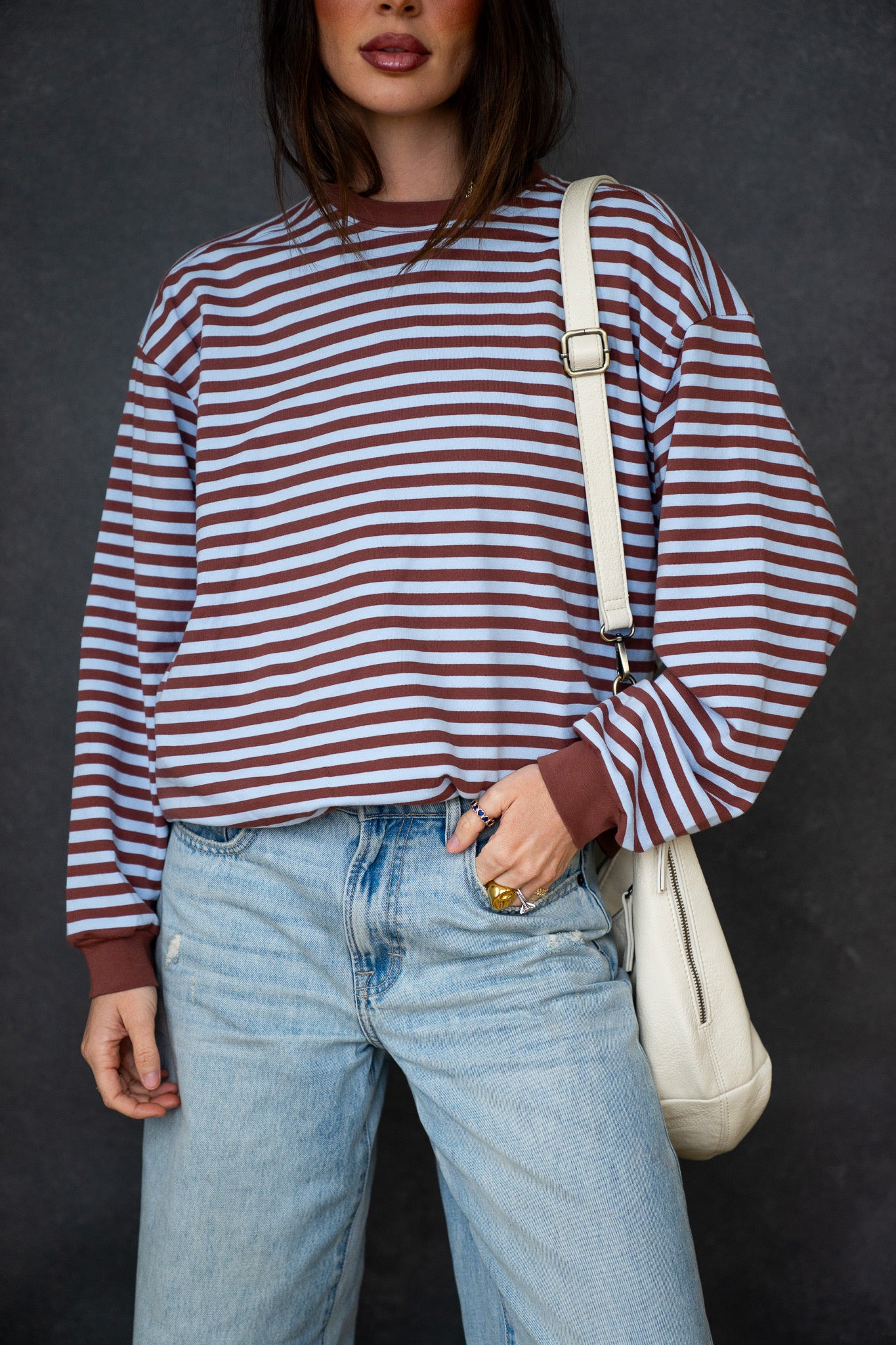 The Harbor Stripe Long Sleeve Top