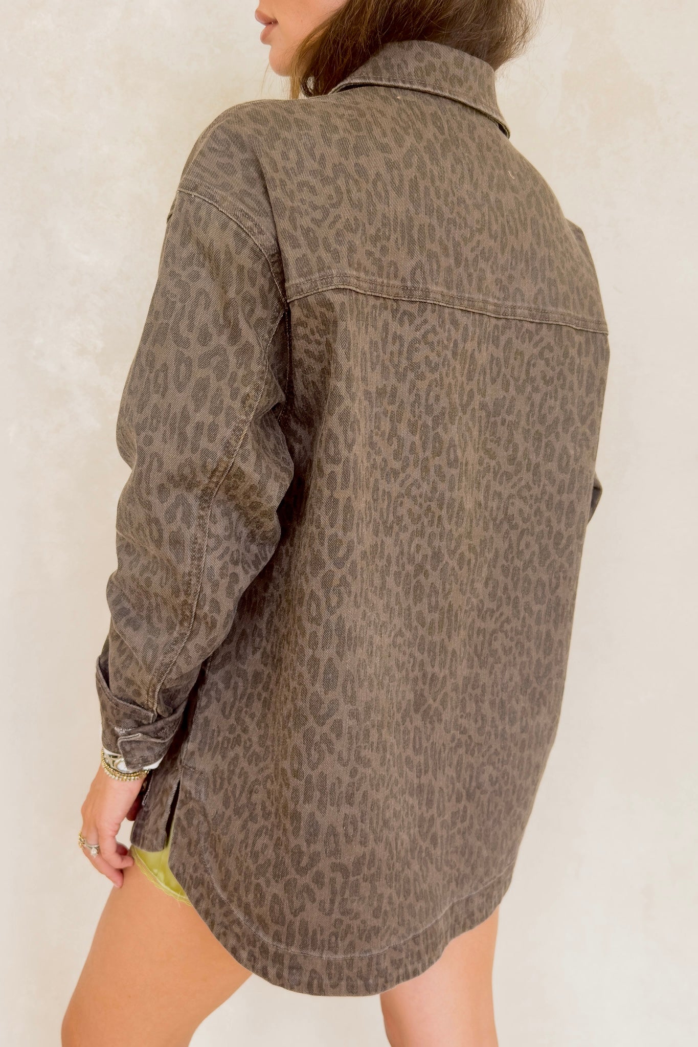 Dark Leopard Shacket