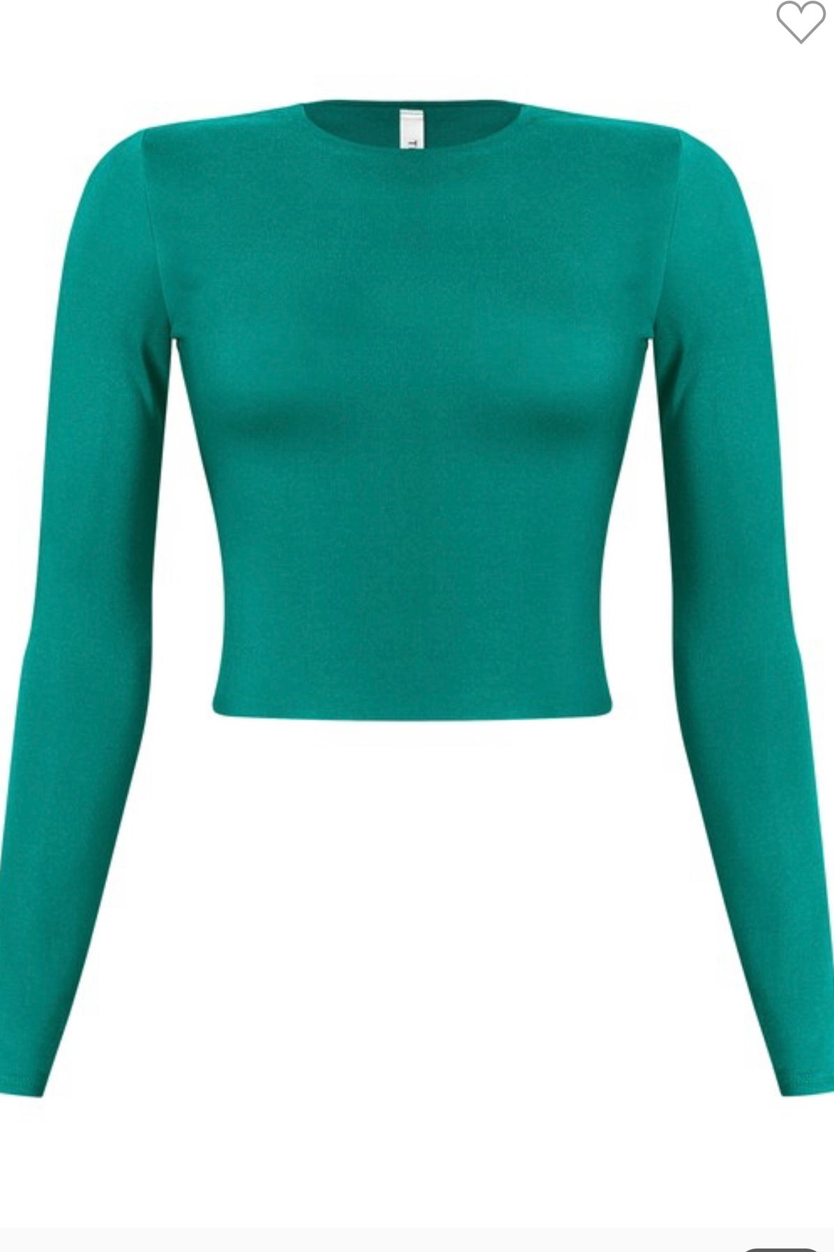 Melange Crop Long Sleeve (Multiple Colors)