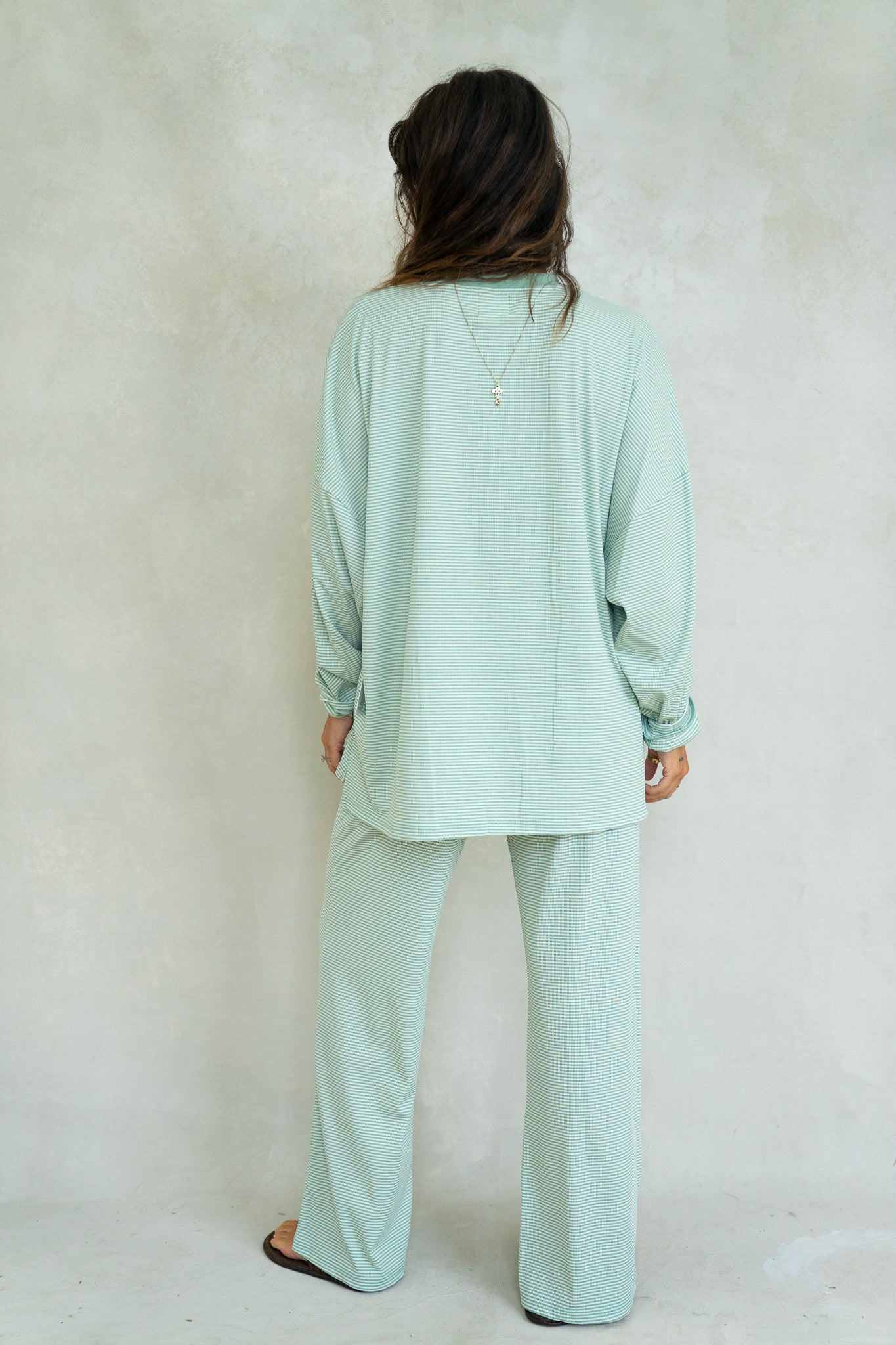 Alex Striped Pants - Mint
