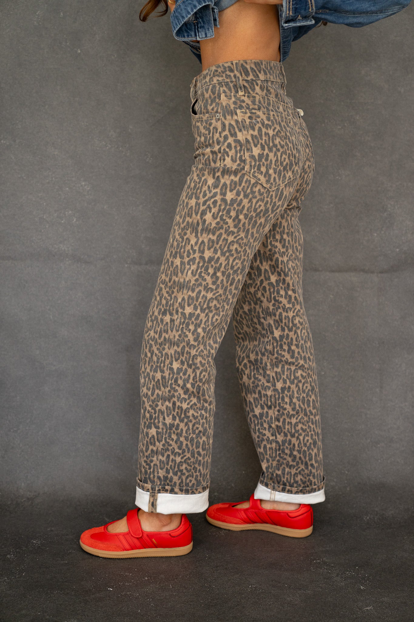 Ella Cheetah Jeans