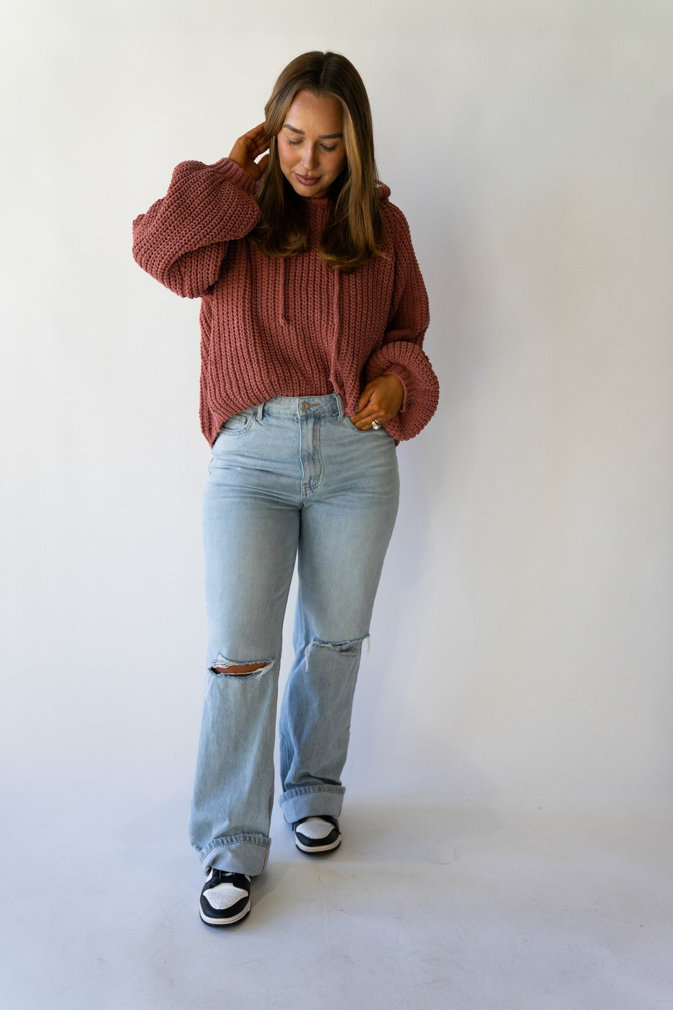 Plush Knit Hoodie (Multiple Colors)