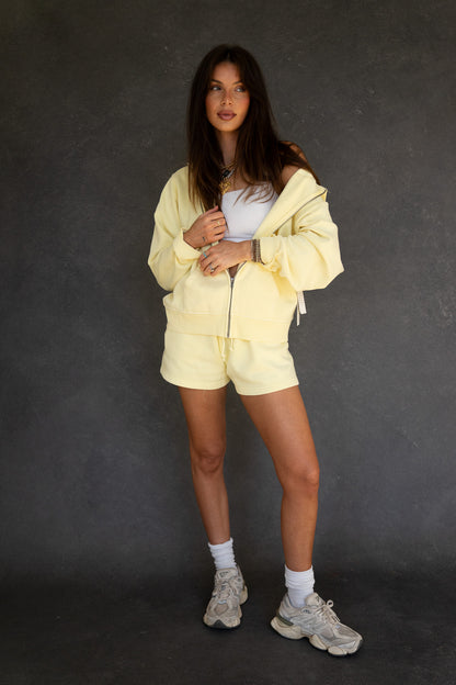 Essential Lemon Cotton Sweat Shorts